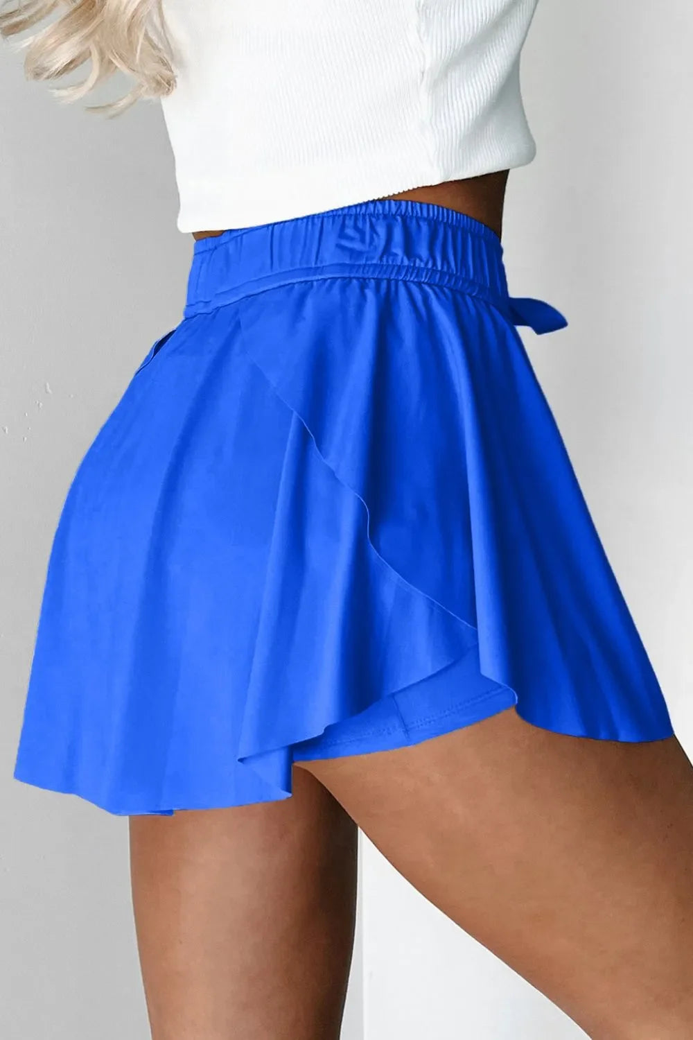 Drawstring Active Skorts